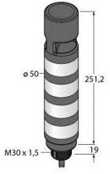 Kolumna sygnalizacyjna Turck TL50BGYRAOS 3073518 1 szt.