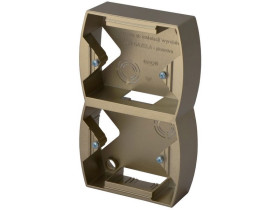 GAZELA Puszka natynkowa 2 podwójna pionowa satyna PNP-2JV/16 OSPEL