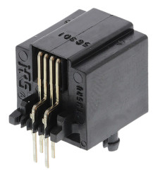 Złącze RJ11 Żeński Złącze RJ11 Przewlekany Hirose, 90°, 6P4C-żyłowe