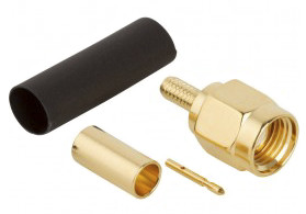 Złącze koncentryczne Montaż na kablu Męski 50Ω typ złącza Złącze SMA 12.4GHz Połączenie zagniatane typ kabla LMR-100,