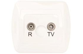 Simon Akord Gniazdo antenowe RD/TV końcowe białe AAK/11