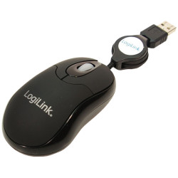 LogiLink&#xAE; ID0016 Mouse Optical USB Mini With Retractable Cable