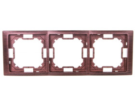 Simon Basic Neos Ramka potrójna mahoniowy BMRC3/050