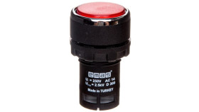 Przycisk Sterowniczy Monoblok, Kryty, Niestabilny, 1Nc, Czerwony T0-Mb200dk