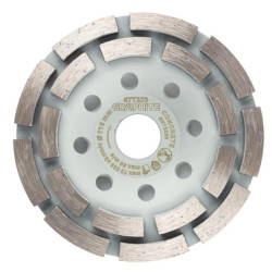 Tarcza diamentowa szlifierska, 2 segmenty, 115 x 22.2 mm, na sucho
