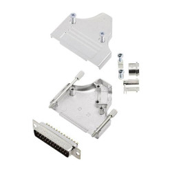 Encitech 6355-0007-03 D-Sub Strip set 25 Pins Solder Bucket 180&#xB0;
