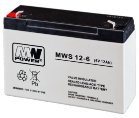 MWS 6-12 akumulator żelowy AGM 6V / 12Ah