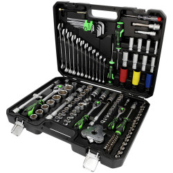 KS Tools 512.0132 COMPETITION Socket Wrench Set 1/4"+3/8"+1/2" Drive