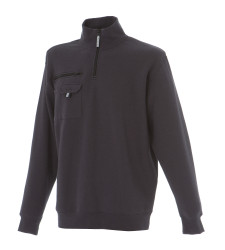 Sweter, 989191, Unisex, L, L, Szary, Bawełna 35%, Poliester 65