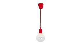 Lampa Wisząca Bubble Red 5W E14 Led Czerwona Ml462 Milagro