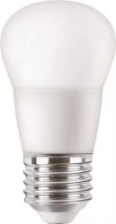 Żarówka LEDPILA 4.9W zamiennik 40W 470lm 4000K LED 40W P45 E27 4000K FR ND Plastik matowy 2 lata gwar /10szt./