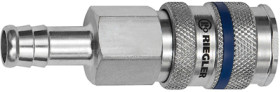 Quick-release coupling, L 70 mm, 35 bar, steel, for pipe systems, 141520