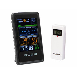 Stacja Pogody BLOW WS102 Czarna Bezprzewodowa