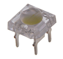 Dioda LED SuperFlux 5mm zimna biała 2500mcd