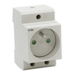 Gniazdo z uziemieniem na szynę DIN 16A 250V TH35