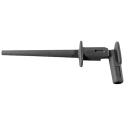 St&#xE4;ubli 659187-21 MICROGRIP-XB safety terminal 2mm jack CAT II 300V black