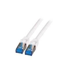 Patchcord SFTP 0,25m Cat6a Superflex biały na kablu Cat7