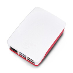 Obudowa do Raspberry Pi 5 oficjalna - czerwono-biała