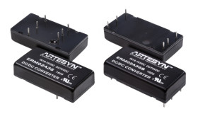 Przetwornica DC-DC, 10W, Uwe 40 → 160 V DC, Uwy ±12V dc, Iwy 410mA Tak, Artesyn