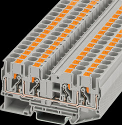 3212934 Durchgangsklemme, PT 6-Quattro grau