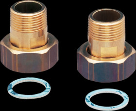 Installation adapter, 16 bar, G 1, R 3/4 for flow sensors SM8, SU8, E40153