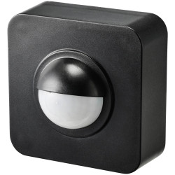 Sygonix SY-5046552 Surface-mount PIR motion detector 120&#xB0; Black IP65