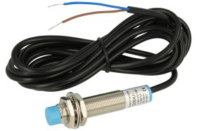 Czujnik; indukcyjny; LM12-2004A; dwuprzewodowy; SCR; NO; 4mm; 90÷250V; AC; 200mA; cylindryczny metalowy; fi 12mm; 70mm; wysunięt