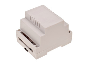 Obudowa; na szynę DIN; Z100J; polistyren; 70mm; 89mm; 65mm; jasnoszary; 4 moduły; Kradex; RoHS; wkręt 3/23 4 szt; czarny zaczep