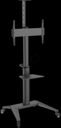 PDS-0002C TV cart for 37" - 70", shelf, black