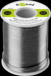 40849 Lead-free solder with silver and copper, diameter 1.5mm, 500 g