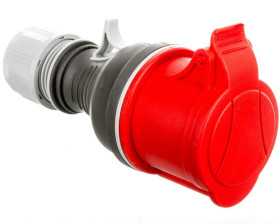 Gniazdo przenośne 32A 4P 400V czerwone TWIST GPP 32/4 IP44 921876