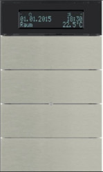 B.IQ Przycisk 4-krotny z regulatorem temperatury i wyświetlaczem, stal szlachetna nierdzewna 75664593