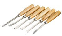 UM262.56 Zestaw dłut rzeźbiarskich - komplet 6szt : 2, 12, 10, 8, 8, 10