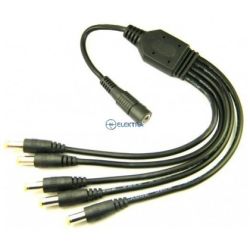 DC rozgałęźnik 1gniazdo - 5 wtyków 5,5/2,1/14