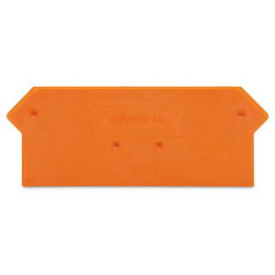 WAGO 280-317 2.5mm End and Intermediate Plate Orange