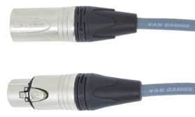 Kabel XLR 3m złącze A: 5-stykowe XLR złącze B: 5-stykowe XLR Szary Van Damme