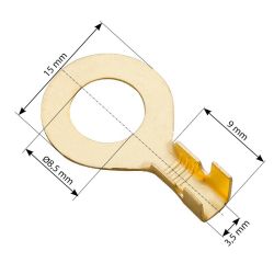 Konektor oczkowy M8 nieizolowany