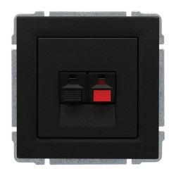 KOS 66 Gniazdo głośnikowe pojedyncze stereofoniczne bez ramki przekrój przewodów do 4 mm2 6609771