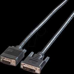04.11.30 Cable DVI 12+5 plug to VGA plug, 3 m