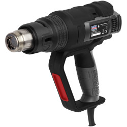 Sealey HS102 Hot Air Gun 2000W 3-Speed 50-600&#xB0;C Variable Heat