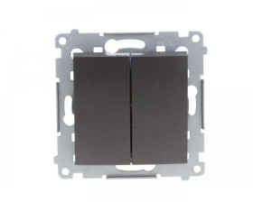 Simon 54 Łącznik świecznikowy, szybkozłącza, antracyt DW5.01/48