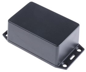 Obudowa Tworzywo ABS odporne na ogień szerokość zew. 57 mm długość zew. 87 mm wys. zew. 36 mm Hammond IP54 Czarny