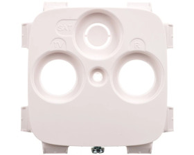 VALENA ALLURE Plakietka gniazda antenoweego tv-rd-sat ( 2-3 otwory, Plakietka do gniazd innych producentów ) biały 754805