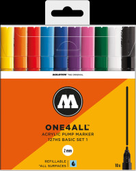 444981 Acrylic markers, 2 mm, 10 colours