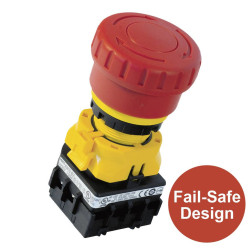 XW1E-BV413MFR XW-22mm Emergency Stop Switch 40mm Mushroom 1NO-3NC IDEC