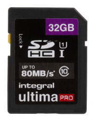Karta SD SDHC, 32 GB HC, Integral Memory ultimaPRO 0 → +70°C 1920x