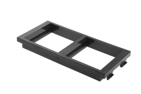 Simon Connect Ramka CIMA podwójna 2xK45 pionowa szary grafit S62/14