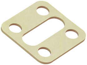 Płaska uszczelka do złącza wtykowego do zaworu elektromagnetycznego, wersja A, seria 210 beżowy binder Zawartość: 1 szt.