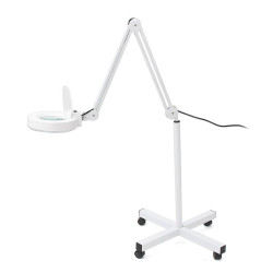 Lampa z lupą 8D 120LED 2400lm warsztatowa z wózkiem, wózek