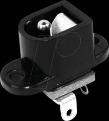 FC681492 Power supply unit socket, black, 5 A, 9 mm
